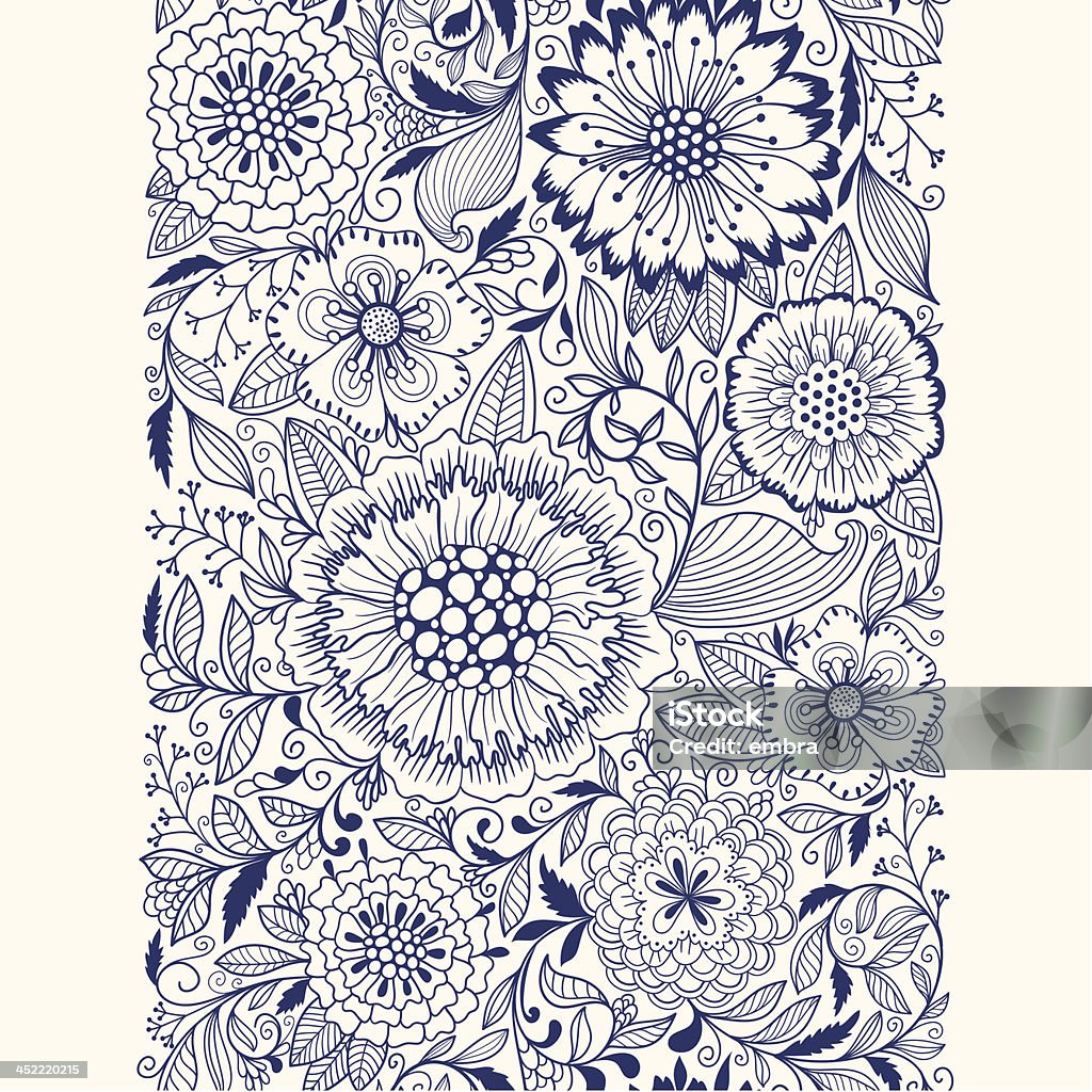 Seamless floral ornament Abstract stock vector