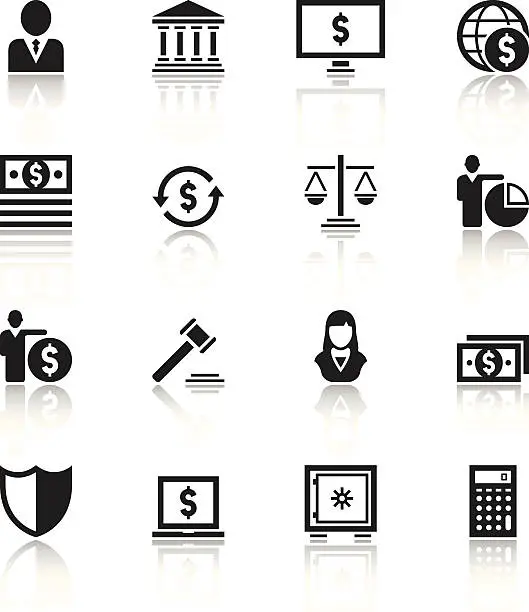 Vector illustration of Finance icons