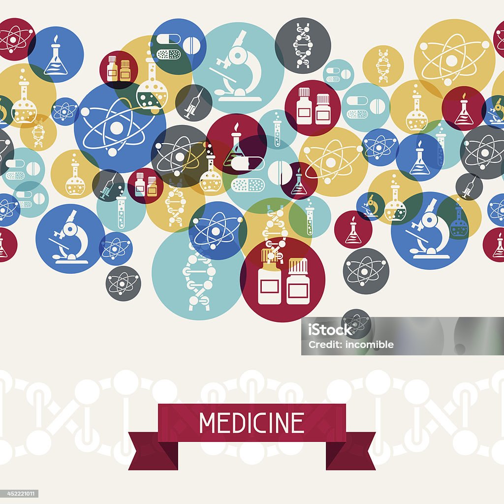 医療・ヘルスケアの背景。 - DNAのロイヤリティフリーベクトルアート