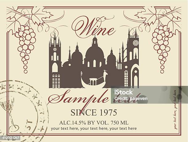 와인 라벨 이탈리아 문화에 대한 스톡 벡터 아트 및 기타 이미지 - 이탈리아 문화, 프레임, 와인