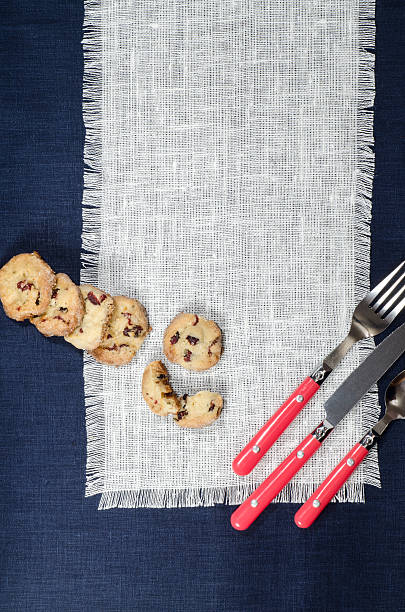istock Porcelain dishes and cookies with cranberries 452226731