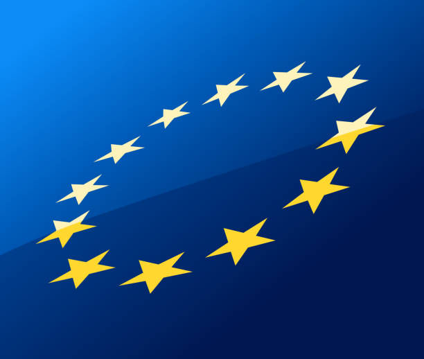 유럽연합기 - europe european community star shape backgrounds stock illustrations