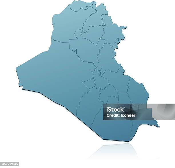 Irak Mapę Zielony - Stockowe grafiki wektorowe i więcej obrazów Arabia - Arabia, Azja Zachodnia, Dzielić