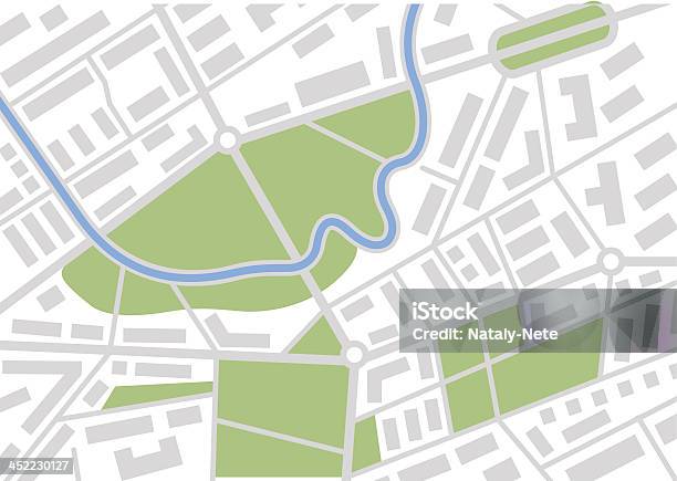 Park Map Vector Vector Map Stock Illustration - Download Image Now - Map, Public Park ...