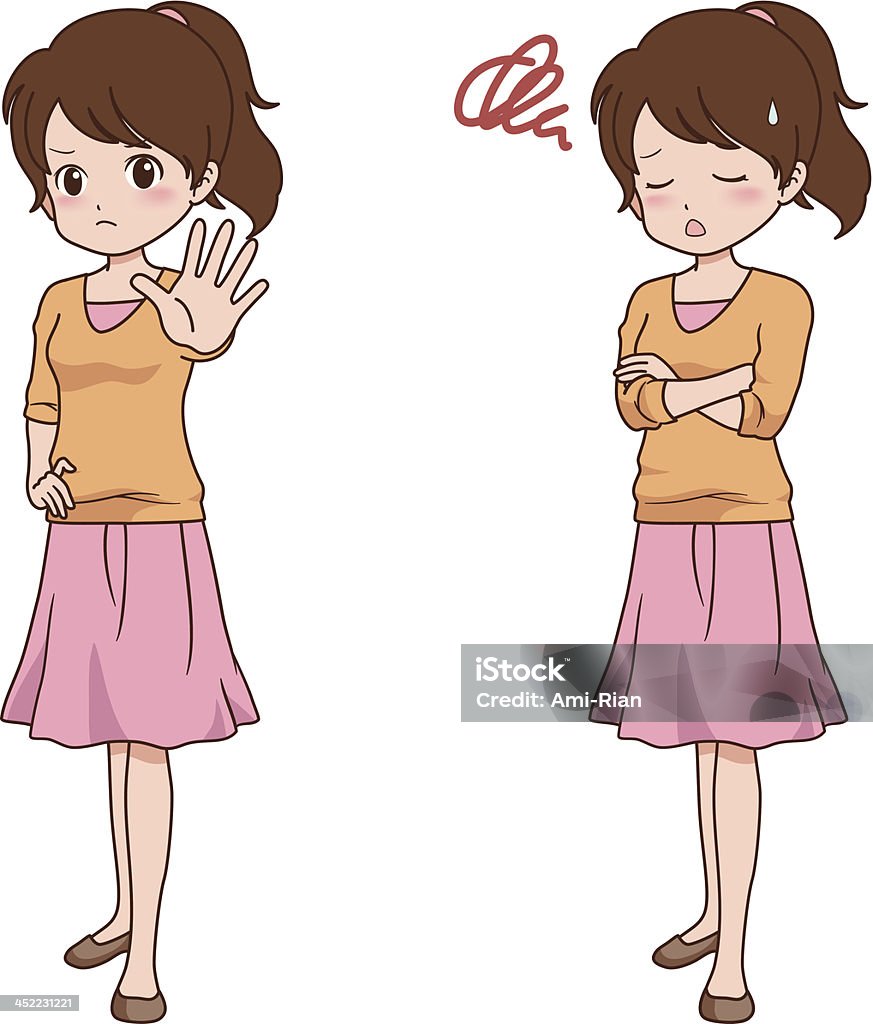 Girl_pose - clipart vectoriel de Adolescent libre de droits