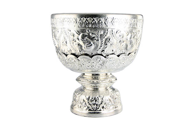 istock Silver bowl or Khanngoen in Thailand art. 452232685