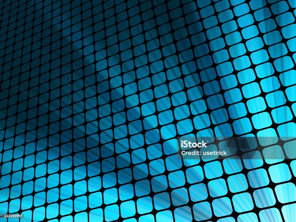 Niebieskie promienie światła 3D Mozaika. EPS 10 - Grafika wektorowa royalty-free (Abstrakcja)