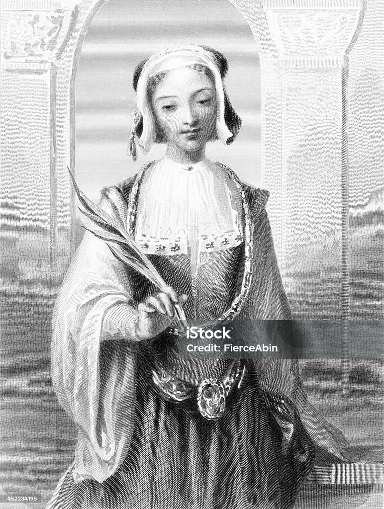 St. Flavia Domitilla-Gravure ancienne - Illustration de Adulte libre de droits