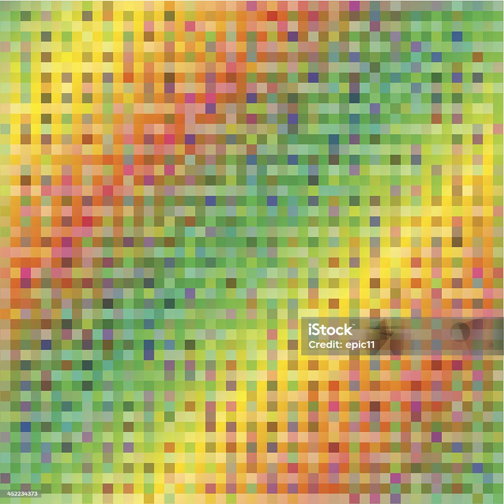 Square Pixel Mosaik Hintergrund - Lizenzfrei Abstrakt Vektorgrafik