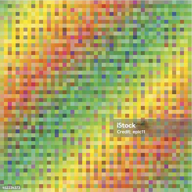 Square Pixel Mosaik Hintergrund Stock Vektor Art und mehr Bilder von Abstrakt - Abstrakt, Baugewerbe, Biegung