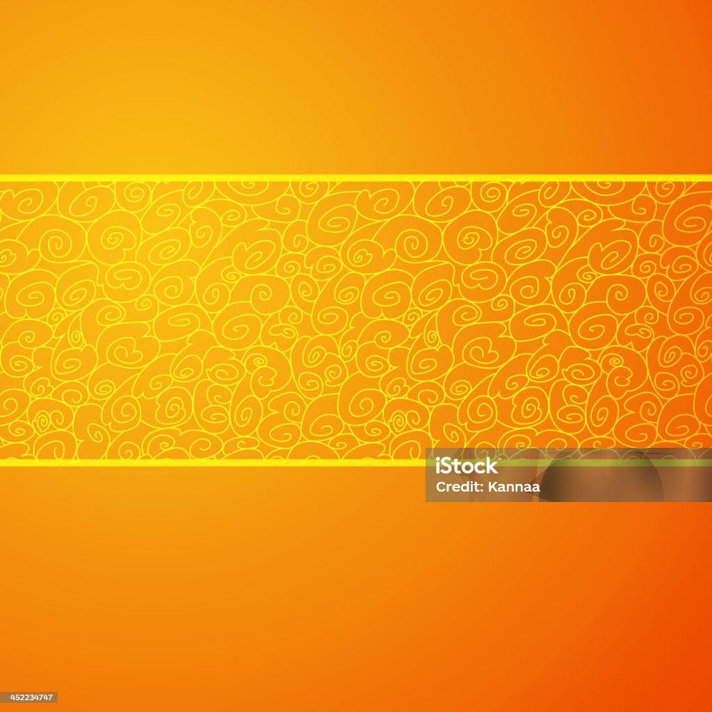 Modèle de fond vague Orange horizontales. illustration vectorielle - clipart vectoriel de Abstrait libre de droits