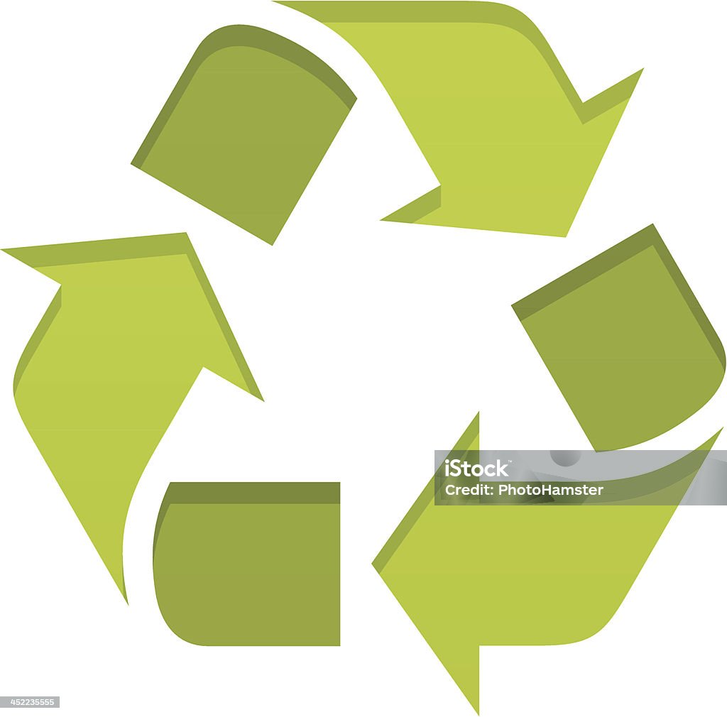 Símbolo de Reciclagem - Vetor de Clip Art royalty-free