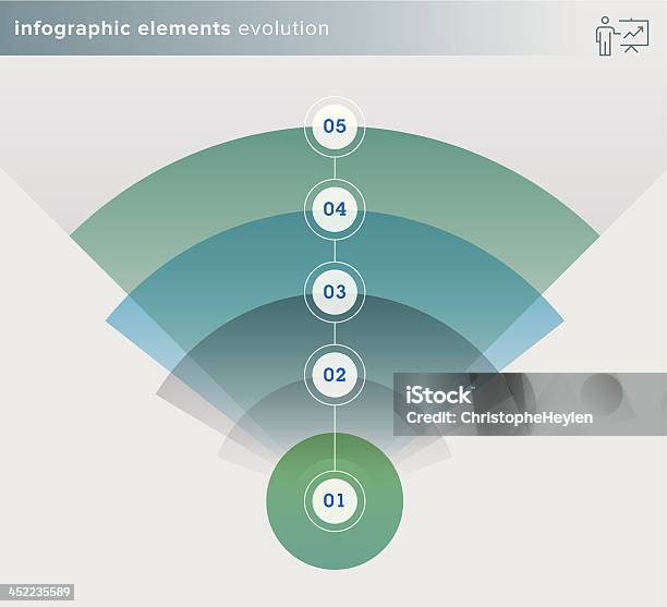 Infographics Elementos Evolução Série - Arte vetorial de stock e mais imagens de Abstrato - Abstrato, Computação Gráfica, Conceito