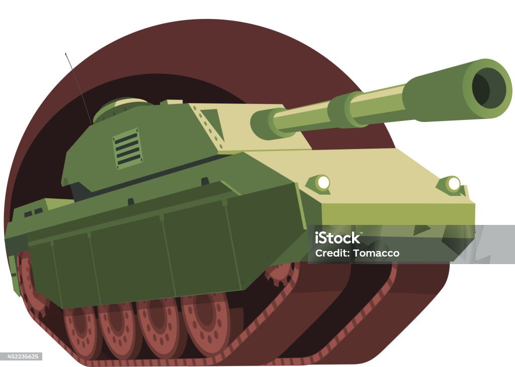 Tanque de guerra - Vetor de Tanque royalty-free