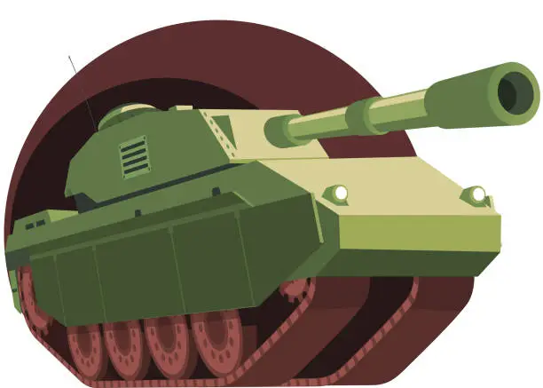 Vector illustration of War Tank