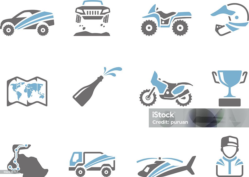 Duo-Ton-Icons-Kundgebung - Lizenzfrei Auto Vektorgrafik