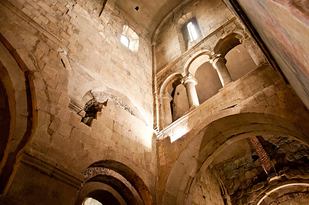 istock inside the old historic Catholic church 452236603