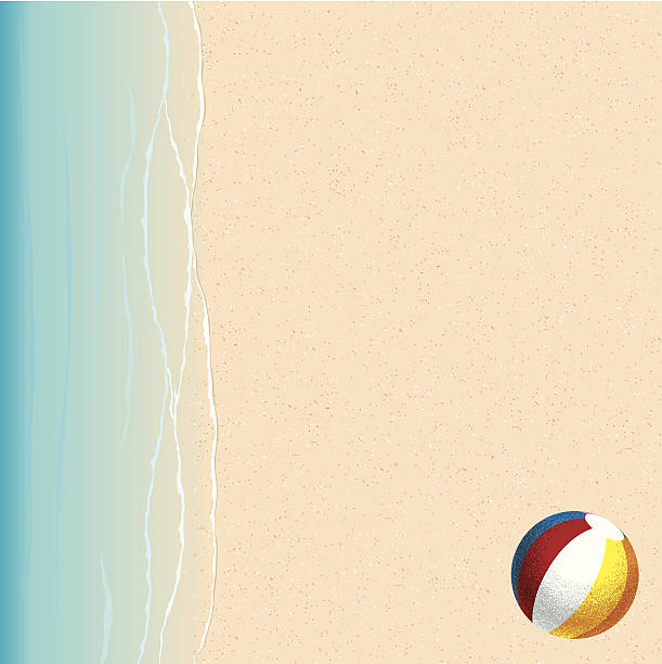ilustrações, clipart, desenhos animados e ícones de fundo de verão - beach ball ball sphere red