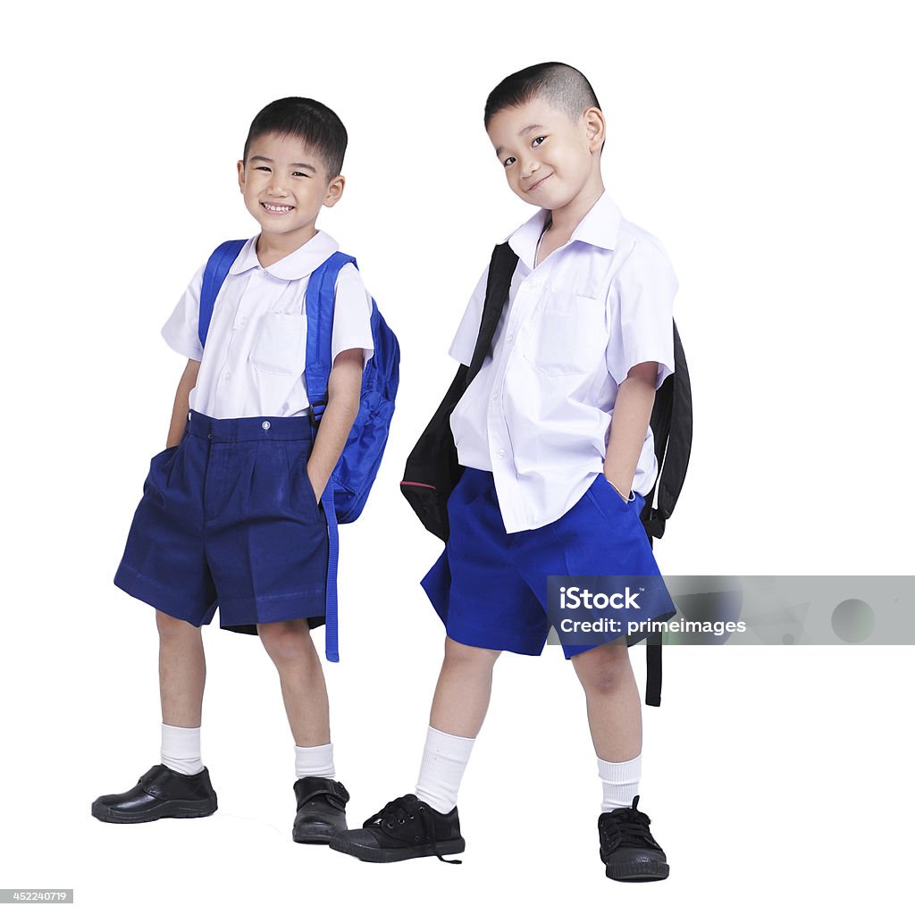 Portrait of happy smile little business boy Student Stock Photo