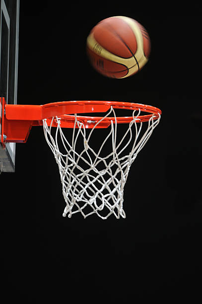 istock ball going to the basket 452241753