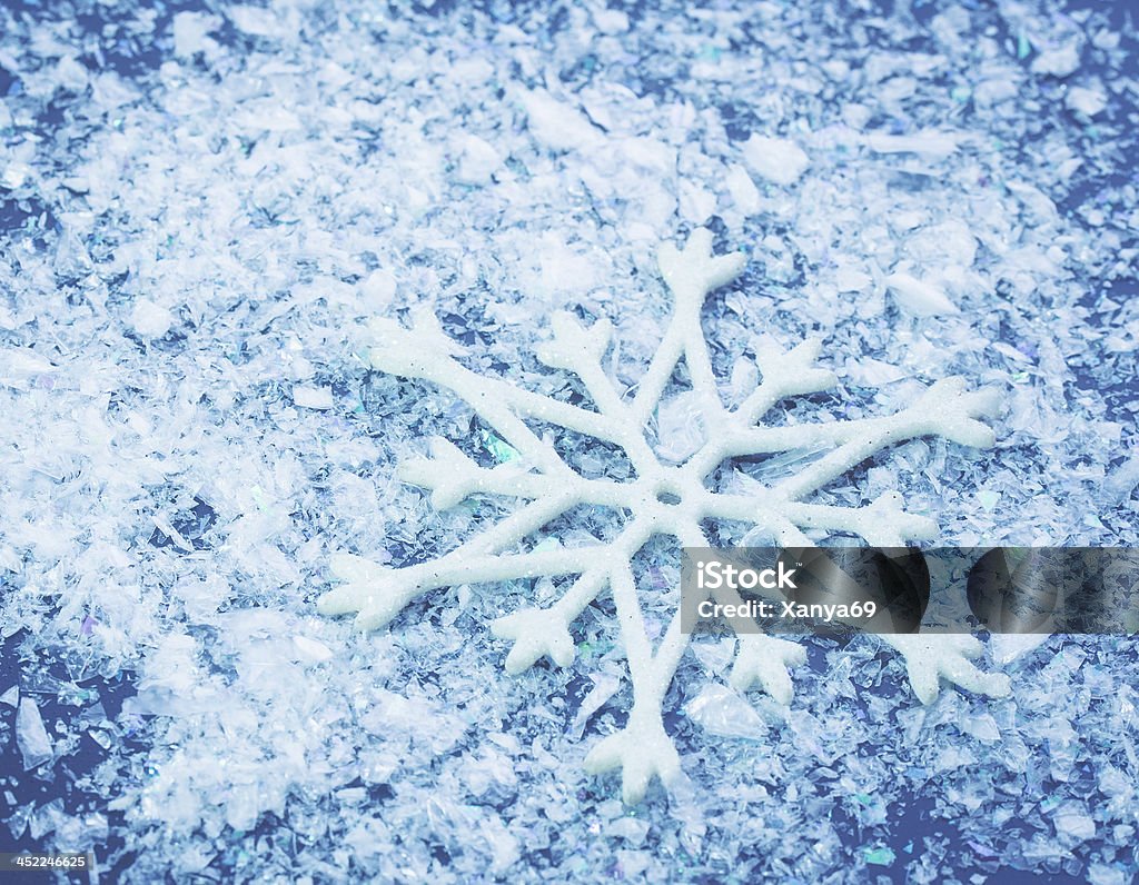 Christmas background with snowflake Beautiful blue Christmas background with snowflake Abstract Stock Photo