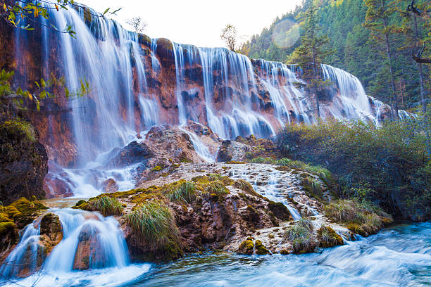 istock waterfall of jiuzhaigou 452248077