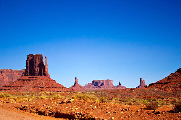 Monument Valley National Park, Arizona the center of the Monument Valley National Park, Arizona, USA hystoric stock pictures, royalty-free photos & images