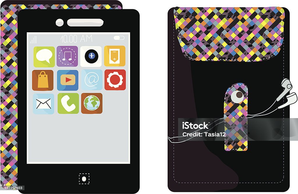 Fun Phone Designs Mobile Phone Touchscreen Funny Design Stock Illustration - Download ...