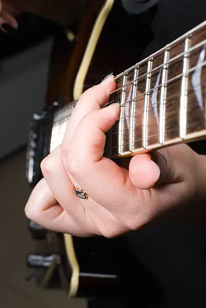 Photo of Playing on guitar