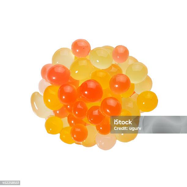 Bubble Tea Toppings With Mixed Flavour Stock Photo - Download Image Now - Bubble Tea, Dessert Topping, White Background