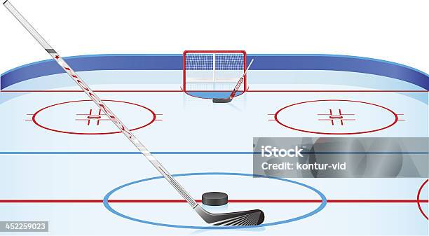 Illustration Vectorielle De Hockey Stadium Vecteurs libres de droits et plus d'images vectorielles de Glace - Glace, Hockey, Stade