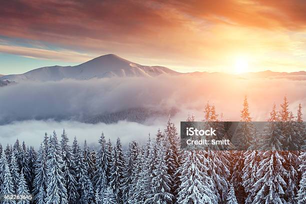Mountain Stock Photo - Download Image Now - Beauty In Nature, Carpathian Mountain Range, Christmas