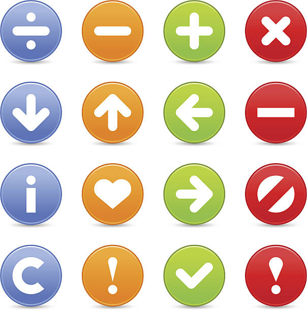ilustrações de stock, clip art, desenhos animados e ícones de cetim conjunto de ícones web internet círculo base de pictograma botão - bookmark sharing vector key