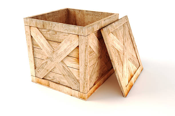 istock 3d wooden box on white background 452268625
