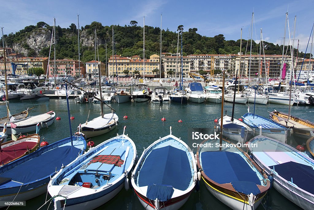 Porto de Nice, França - Royalty-free Ancorado Foto de stock