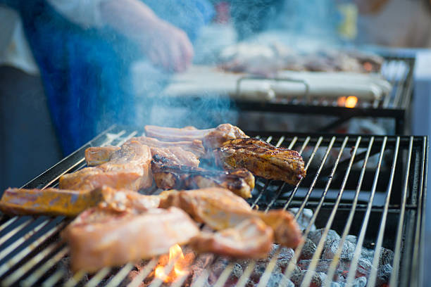 istock lamb cutlet on barbecue grill 452269645
