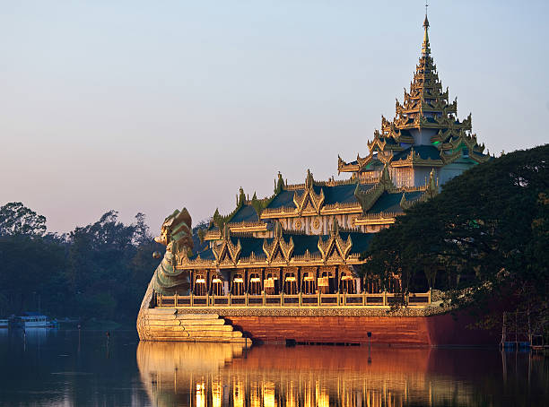 istock Famous floating barge Karaweik, Myanmar 452351495