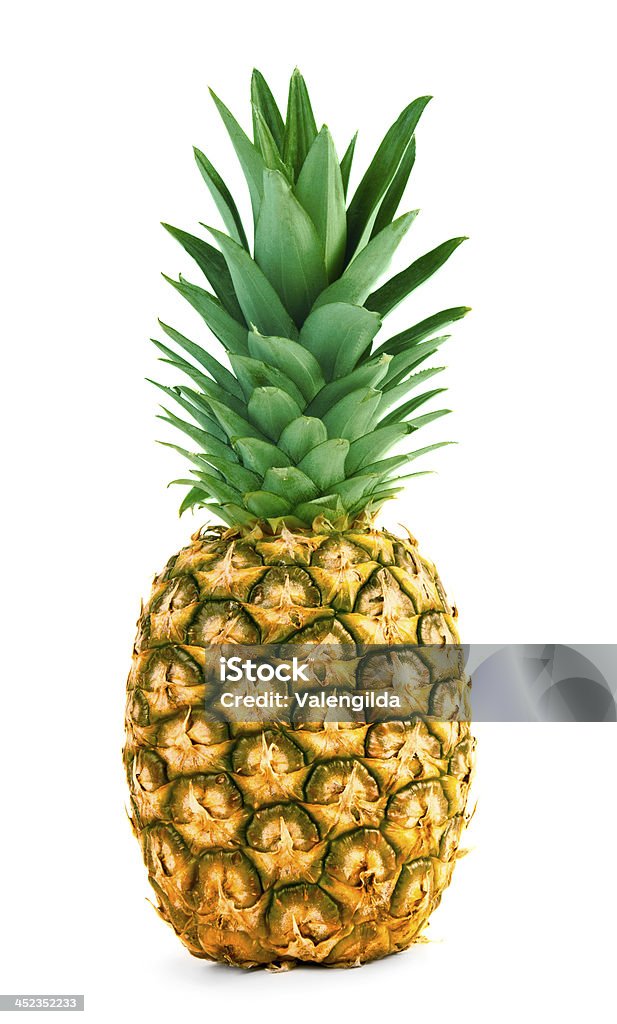 Fresh whole pineapple Fresh whole pineapple isolated on white Pineapple Stock Photo
