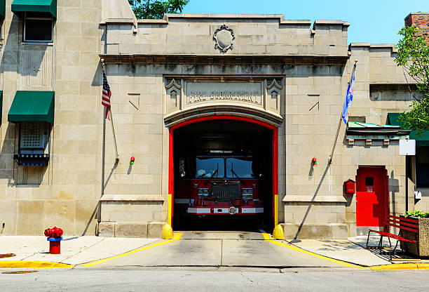 remiza w bridgeport, chicago - bridgeport chicago zdjęcia i obrazy z banku zdjęć