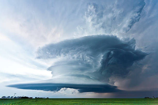 istock Tornadic supercell in the American plains 452353901