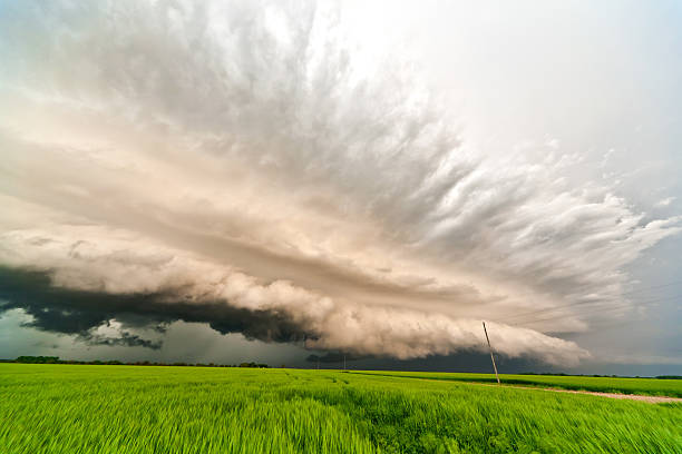 istock Tornadic supercell in the American plains 452353907