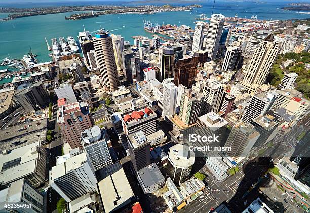 Auckland Foto de stock y más banco de imágenes de Auckland - Auckland, Vista cenital, Agua