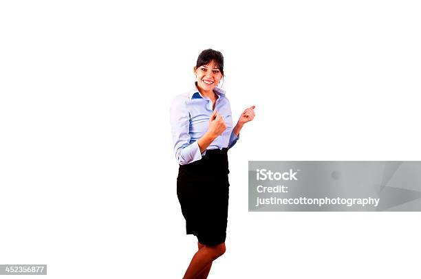 Young Beautiful Proud Happy Brown Hair Human Ressource Buisinesswoman Stock Photo - Download Image Now