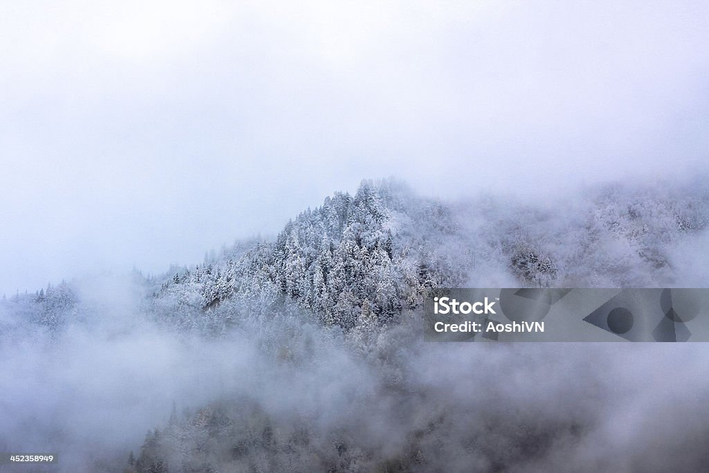 Montanha em nuvens - Royalty-free Ao Ar Livre Foto de stock
