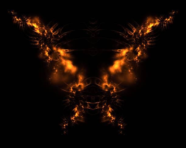 istock Fire Demon Abstract Fractal Design 452361739