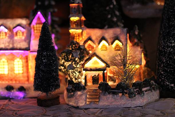 istock Christmas and winter atmosphere in miniature 452373773