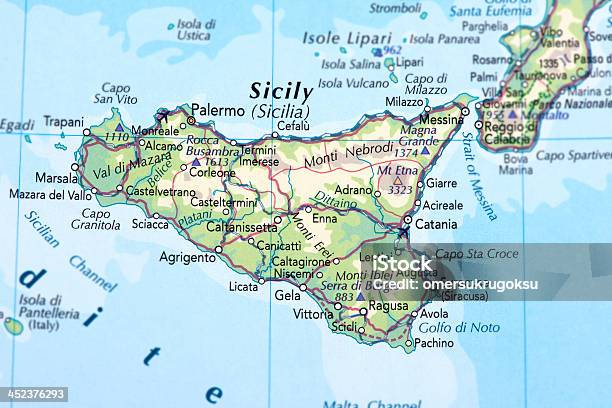 Sicília - Fotografias de stock e mais imagens de Sicília - Sicília, Mapa, Sciacca