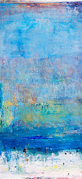 istock Abstract painted blue green  art backgrounds. 452376327