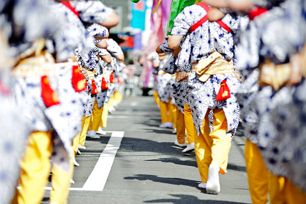日本祭パレード - 日本　祭り ストックフォトと画像