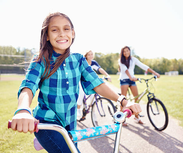 istock Whiling away vacation with her bike 452377179